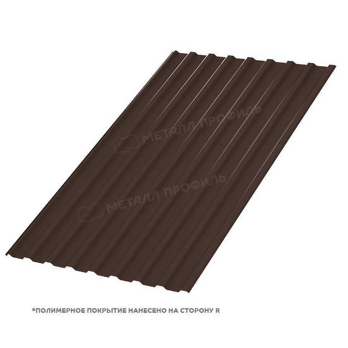 Профлист Металл Профиль МП-20 0,5 PURETAN® RAL 8017 Коричневый шоколад | B