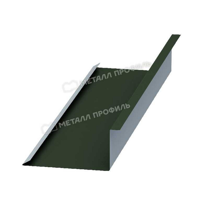 Планка примыкания нижняя 250х122х2000 (VikingMP E-20-9005-0.5)