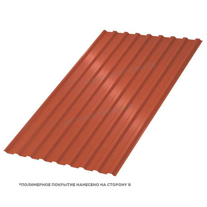 Профлист Металл-Профиль МП-20 NormanMP 0.5 мм RAL 8004 Коричневая медь