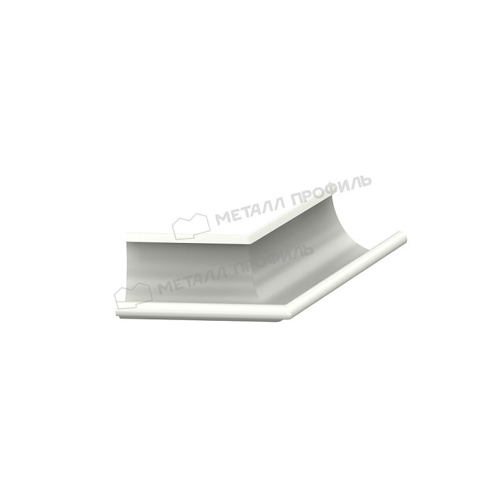 Угол желоба наружный 135 градусов МЕТАЛЛ ПРОФИЛЬ Foramina PUR D150 Ral 9010